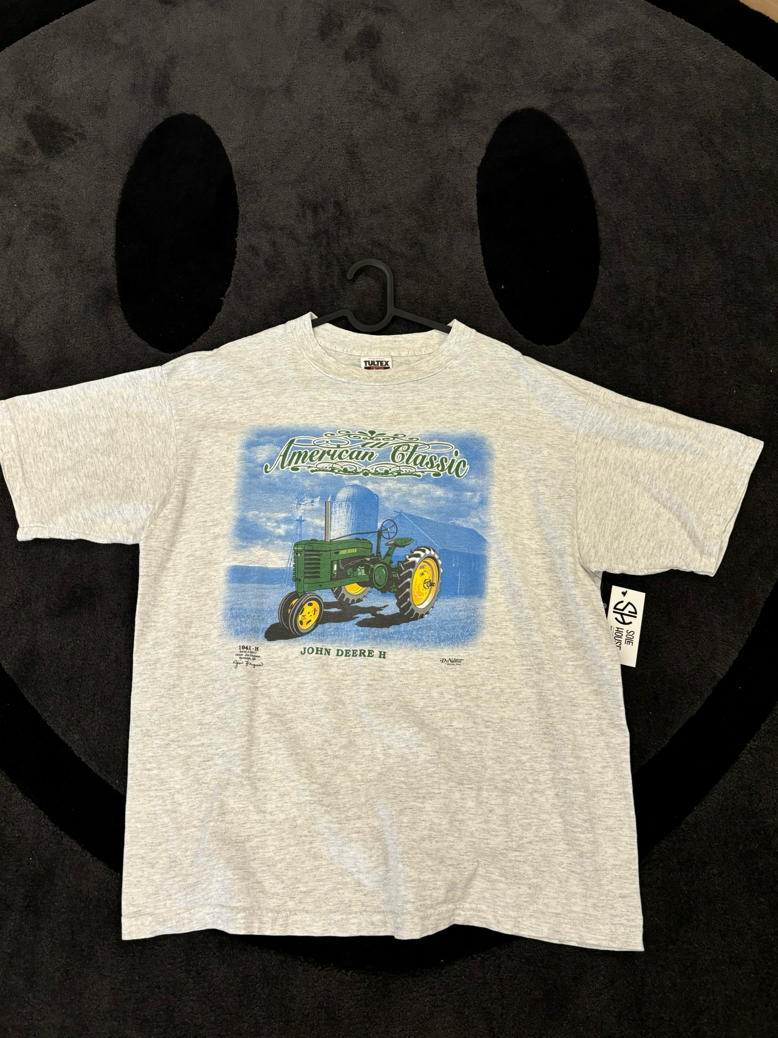 John Deere Tee Grey Size XL Vintage