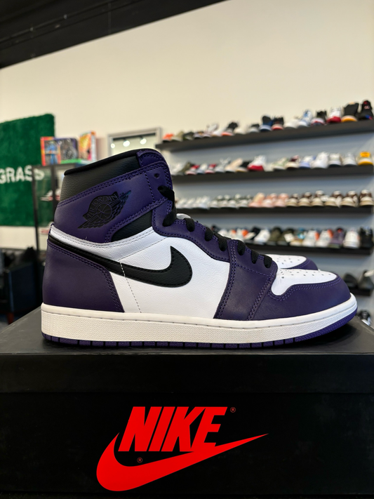 Jordan 1 Court Purple 2.0 Size 10.5 Pre-Owned