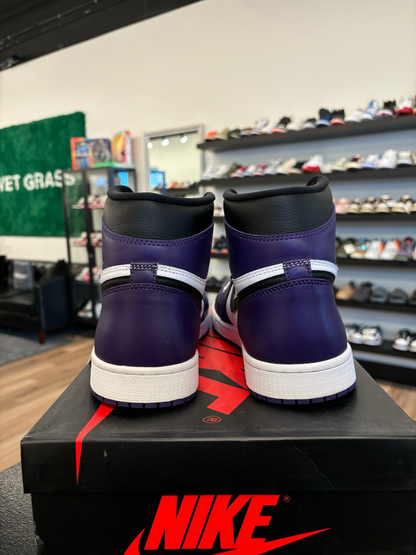 Jordan 1 Court Purple 2.0 Size 10.5 Pre-Owned