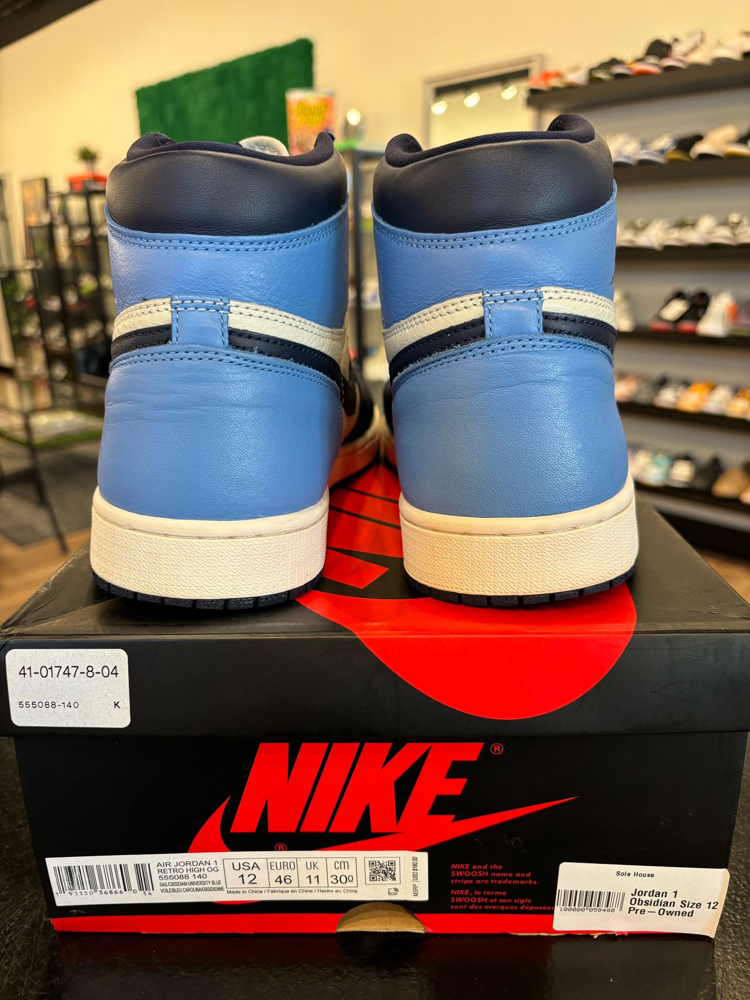 Jordan 1 Obsidian Size 12 Pre-Owned (C)