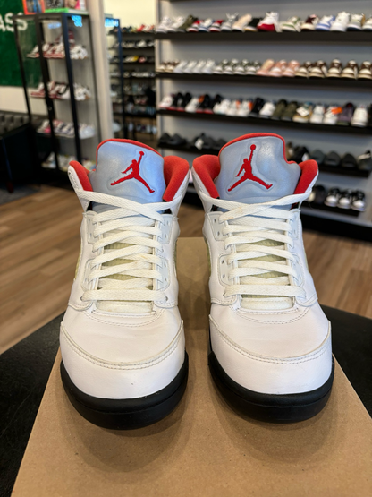Jordan 5 Fire Red Size 7Y Pre-Owned (No Box)