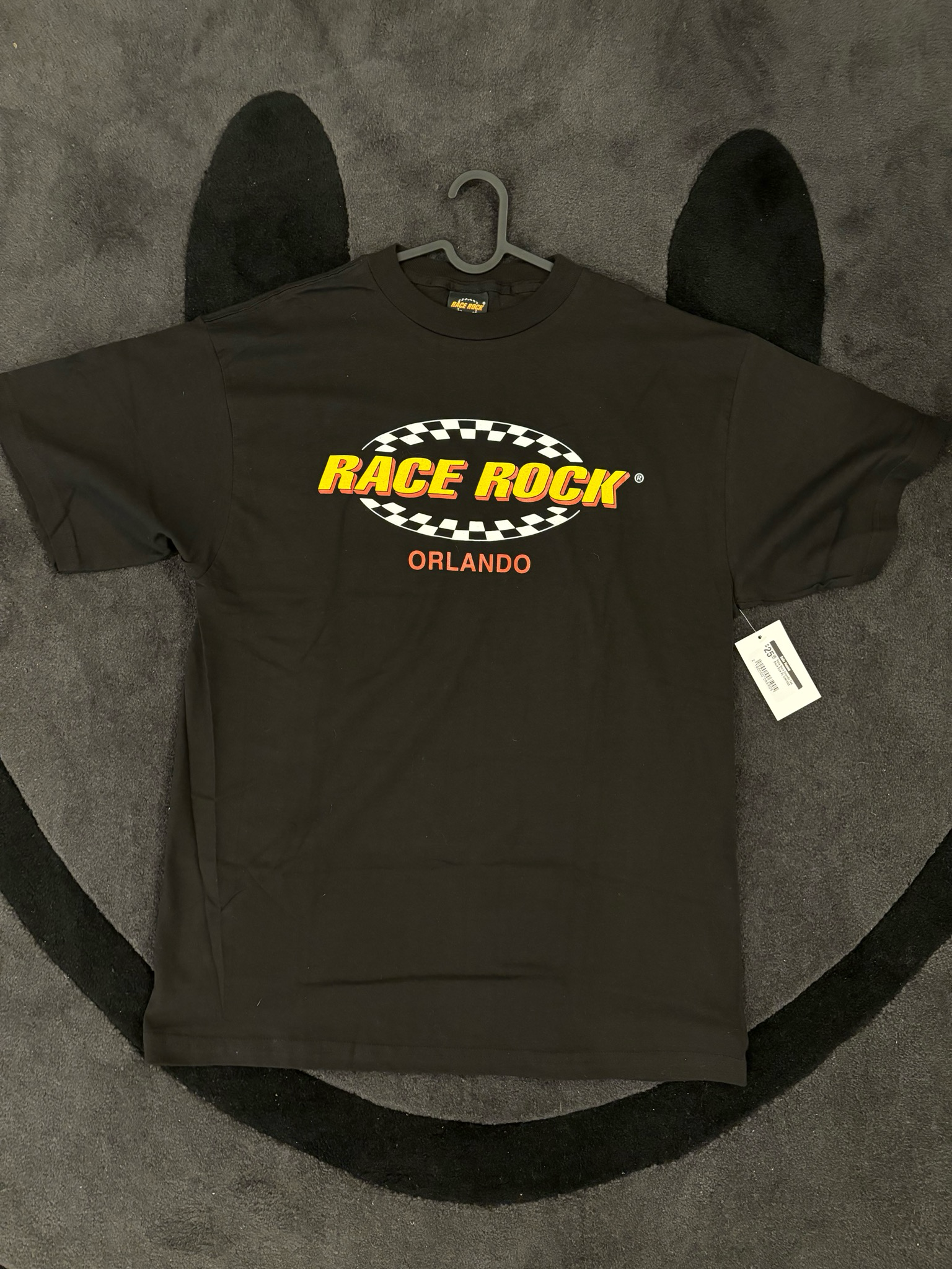 Race Rock Orlando Tee Black Size XL Vintage