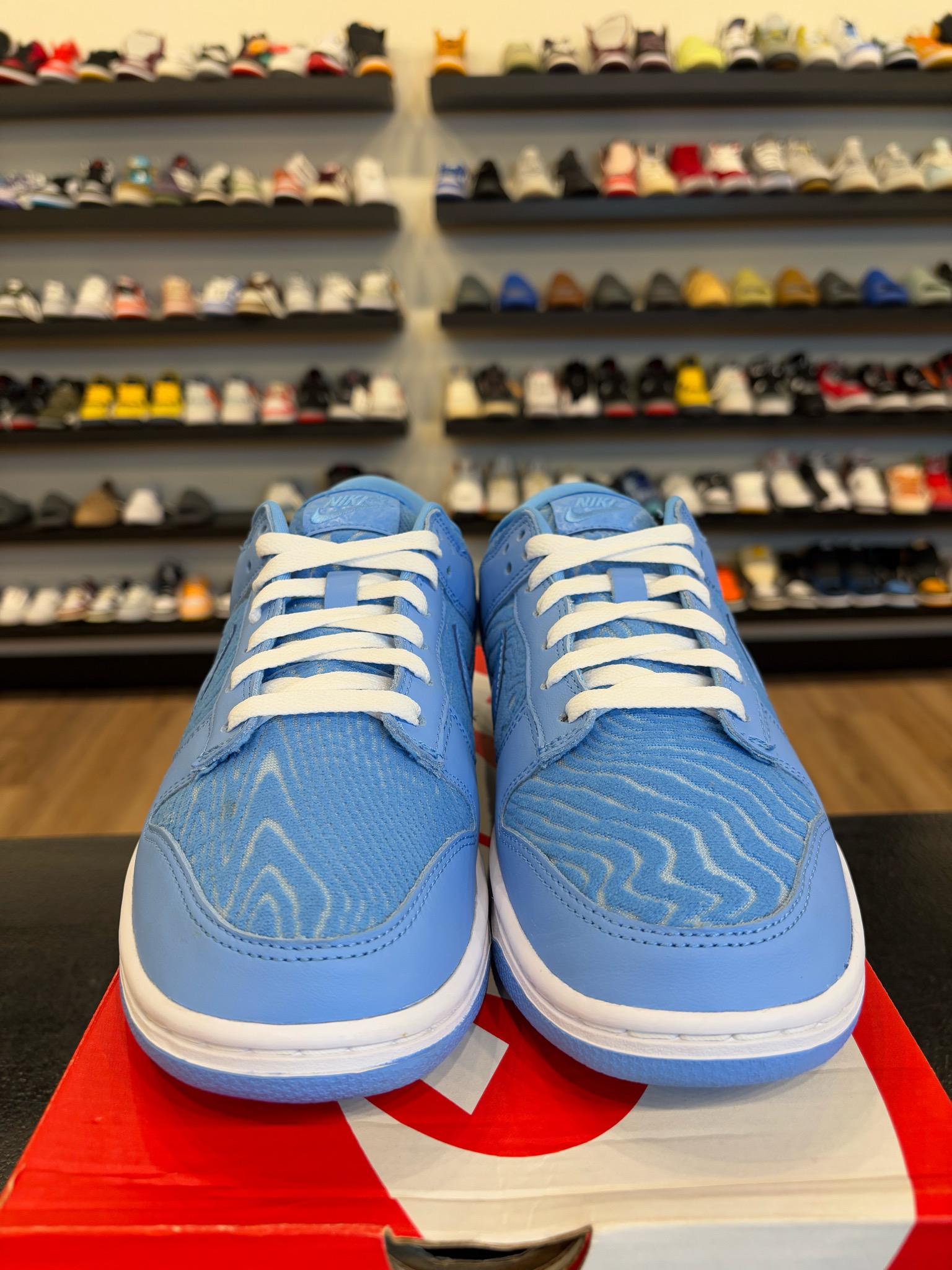 Nike Dunk Low Blue Topography Size 8.5 Pre-Owned