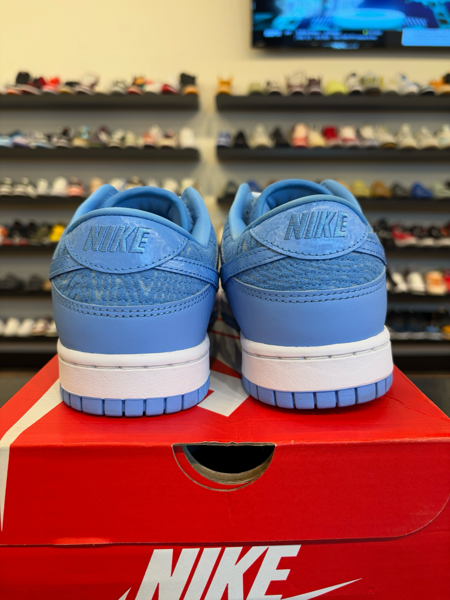 Nike Dunk Low Blue Topography Size 8.5 Pre-Owned