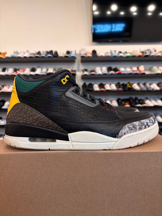 Jordan 3 Animal Instinct Size 12 Pre-Owned (No Box)