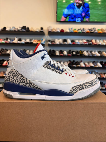 Jordan 3 True Blue 2016 Size 12 Pre-Owned (No Box)