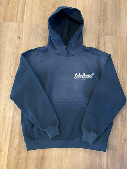 Sole House Premium Faded Blue Hoodie Size Small Brand New (A)