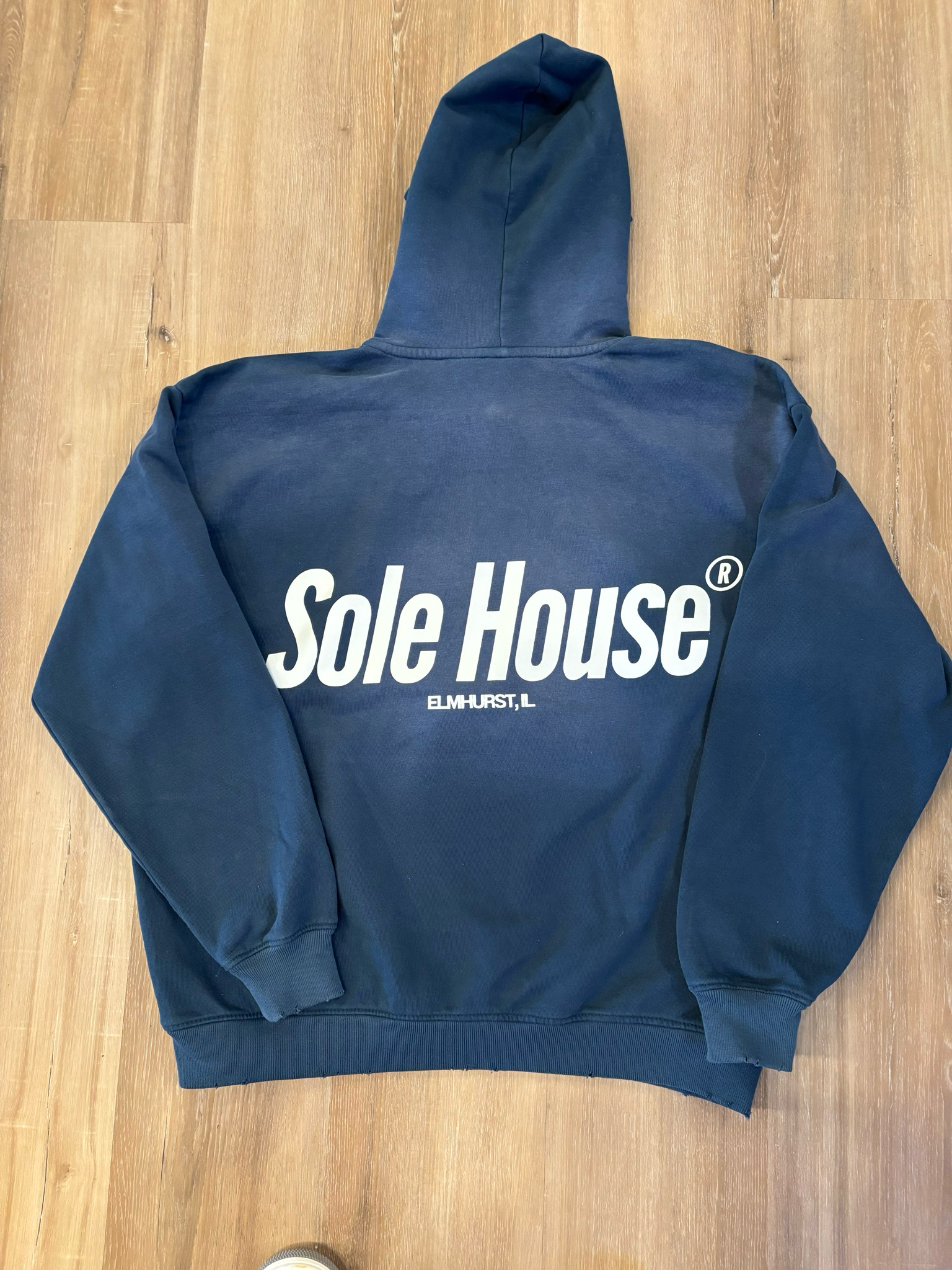 Sole House Premium Faded Blue Hoodie Size Small Brand New (A)