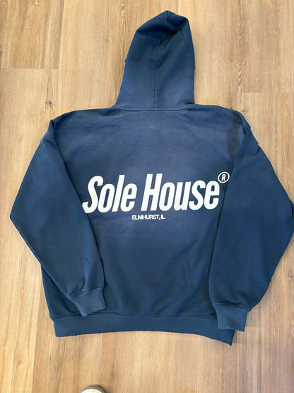 Sole House Premium Faded Blue Hoodie Size Small Brand New (A)