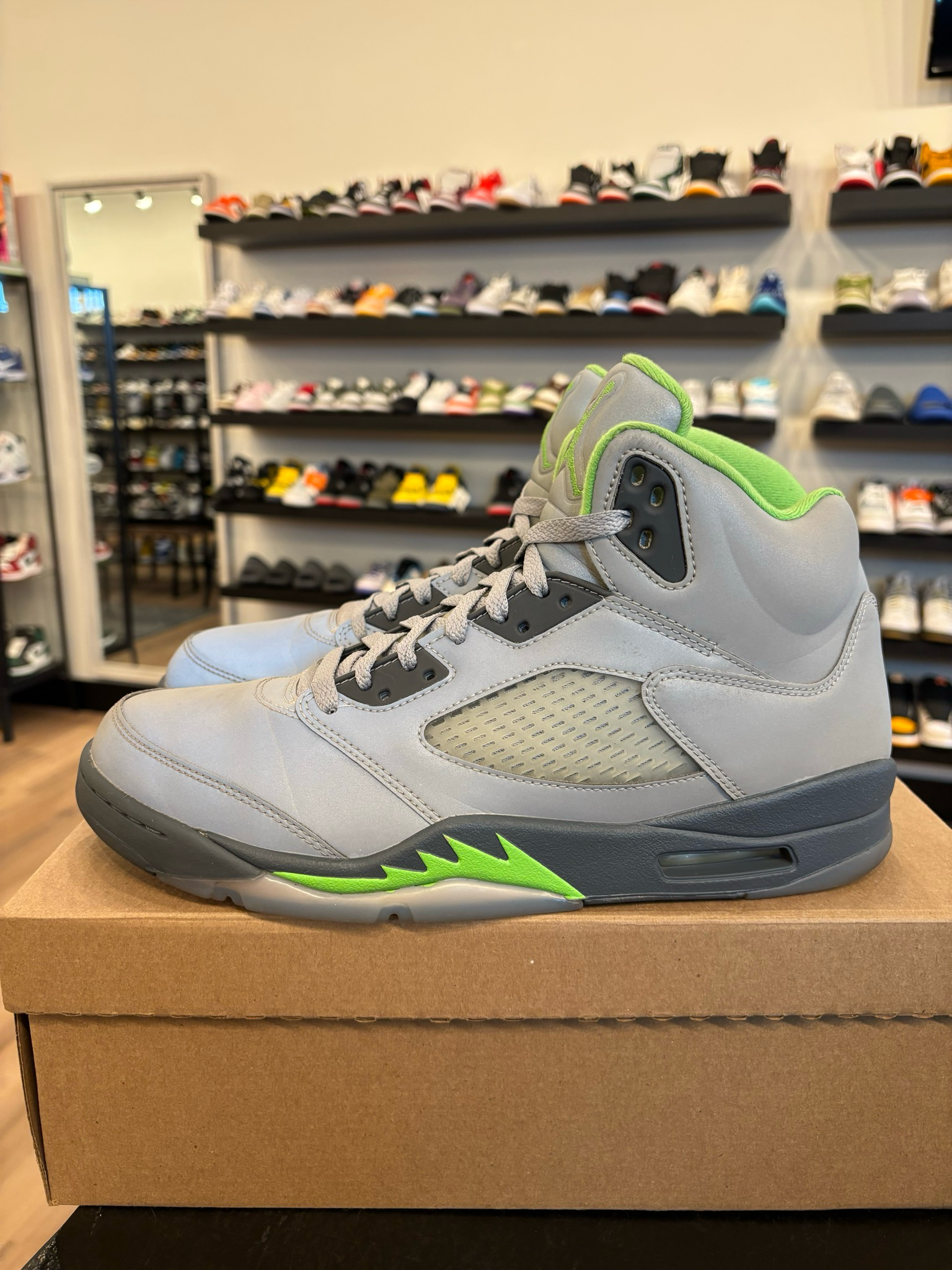 Jordan 5 Green Bean Size 11 Pre-Owned (No Box)