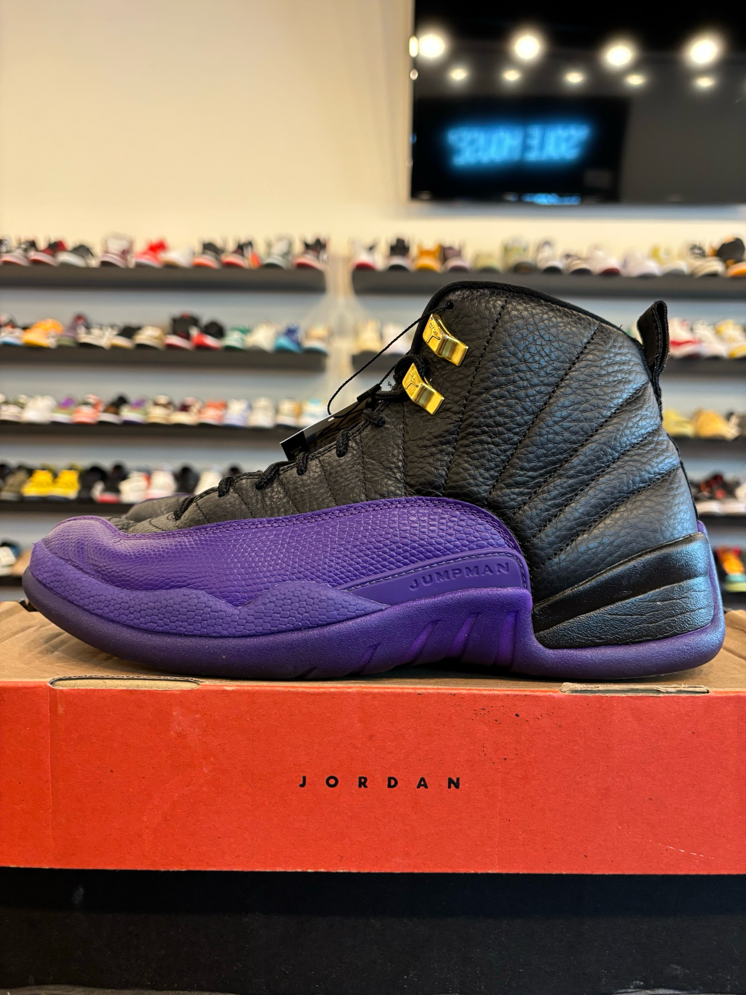 Jordan 12 Court Purple Size 9.5 Pre-Owned