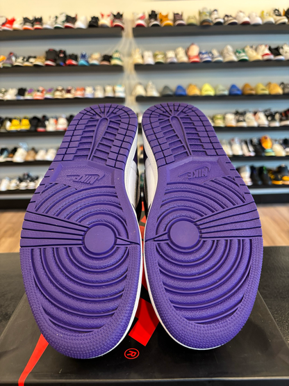 Jordan 1 Court Purple 2.0 Size 10 Pre-Owned