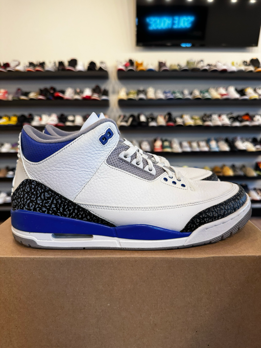 Jordan 3 Racer Blue Size 11.5 Pre-Owned (No Box)
