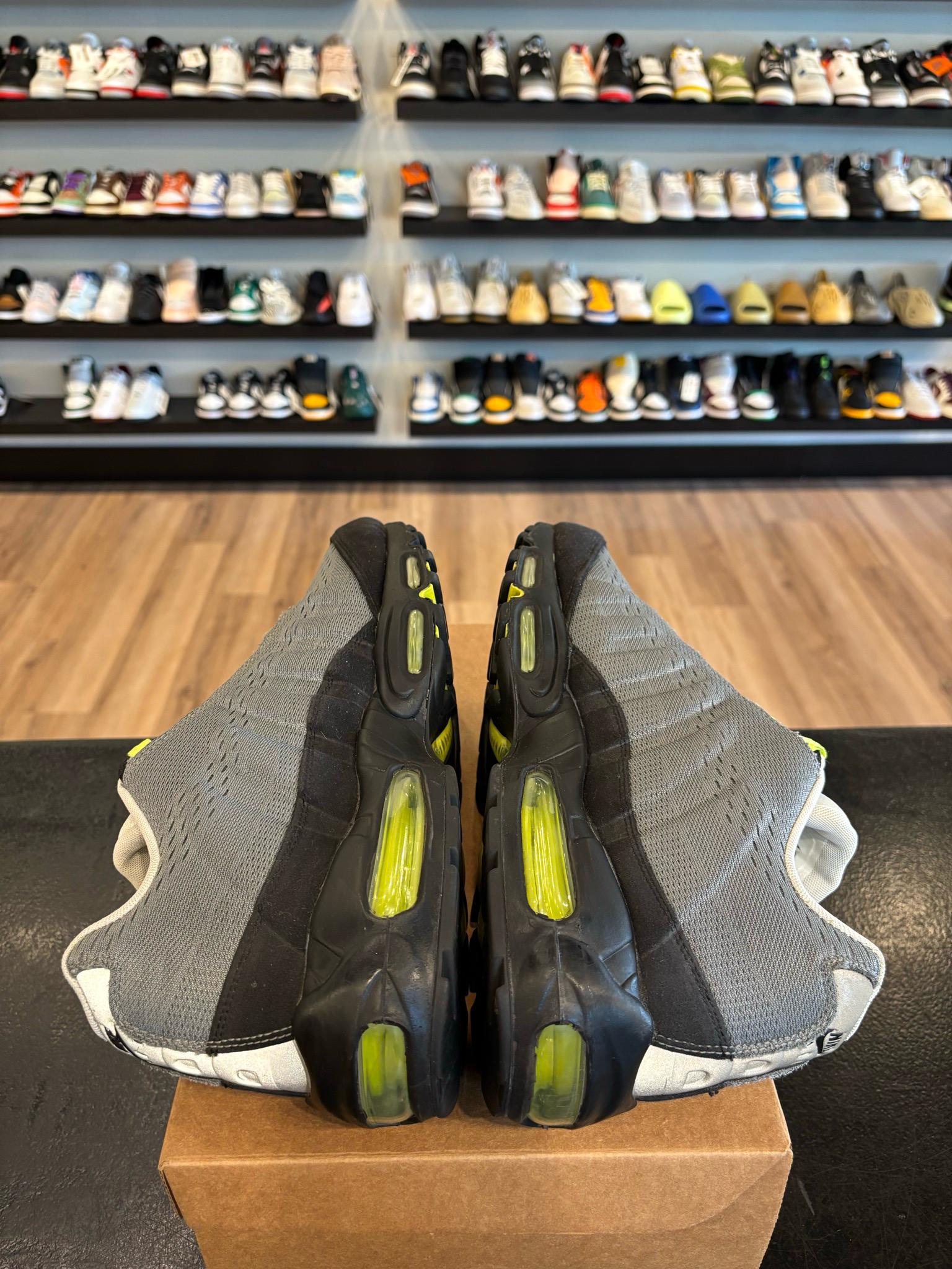 Nike Air Max 95 Cool Grey Volt (2012) Size 13 Pre-Owned (No Box)