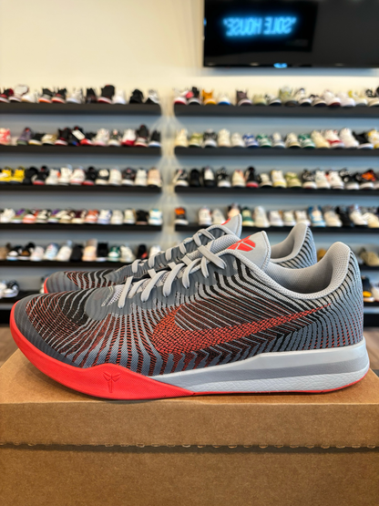 Nike KB Mentality Wolf Grey Red Size 14 Pre-Owned (No Box)