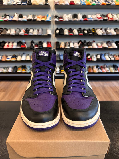 Jordan 1 Court Purple 1.0 Size 12 Pre-Owned (No Box)