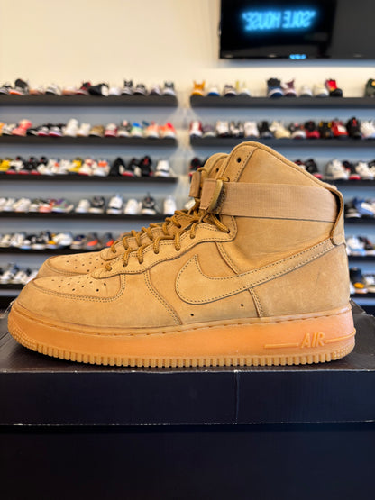 Nike Air Force 1 High Flax Size 9.5 Pre-Owned