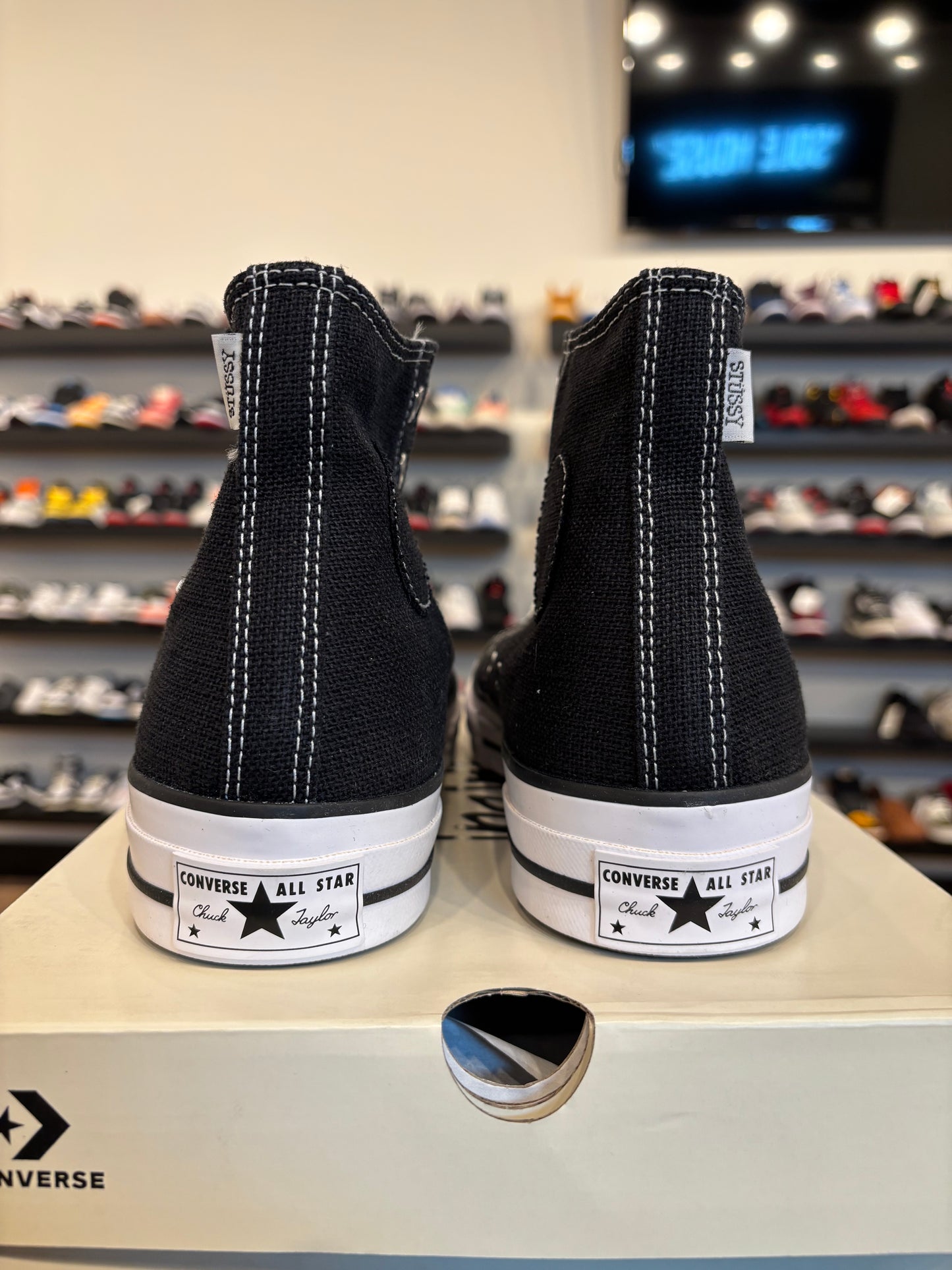 Converse Stussy Black Chuck Taylor All Star Size 9 Brand New