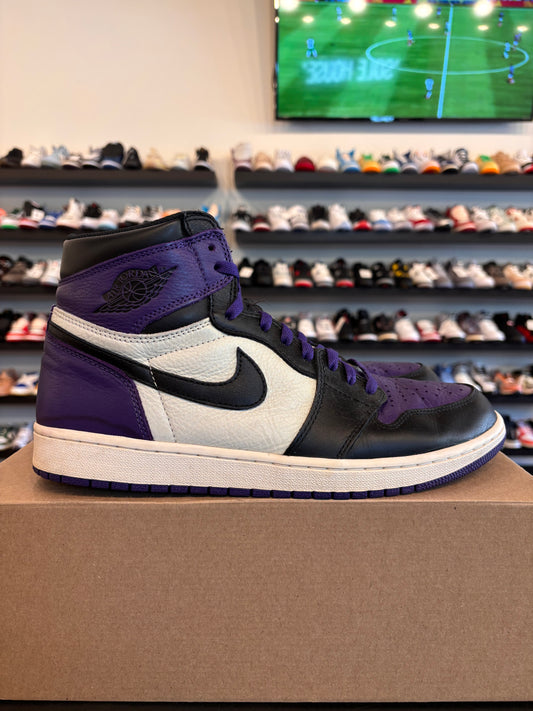 Jordan 1 Court Purple 1.0 Size 12 Pre-Owned (No Box)