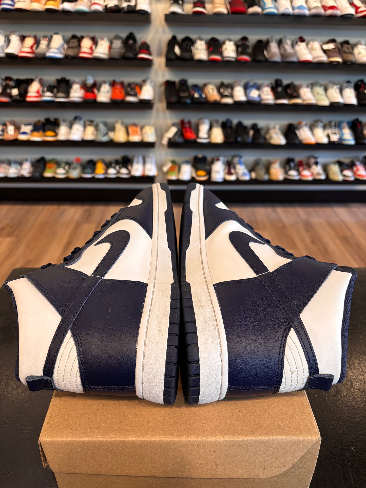 Nike Dunk High Midnight Navy Size 12 Pre-Owned (No Box)