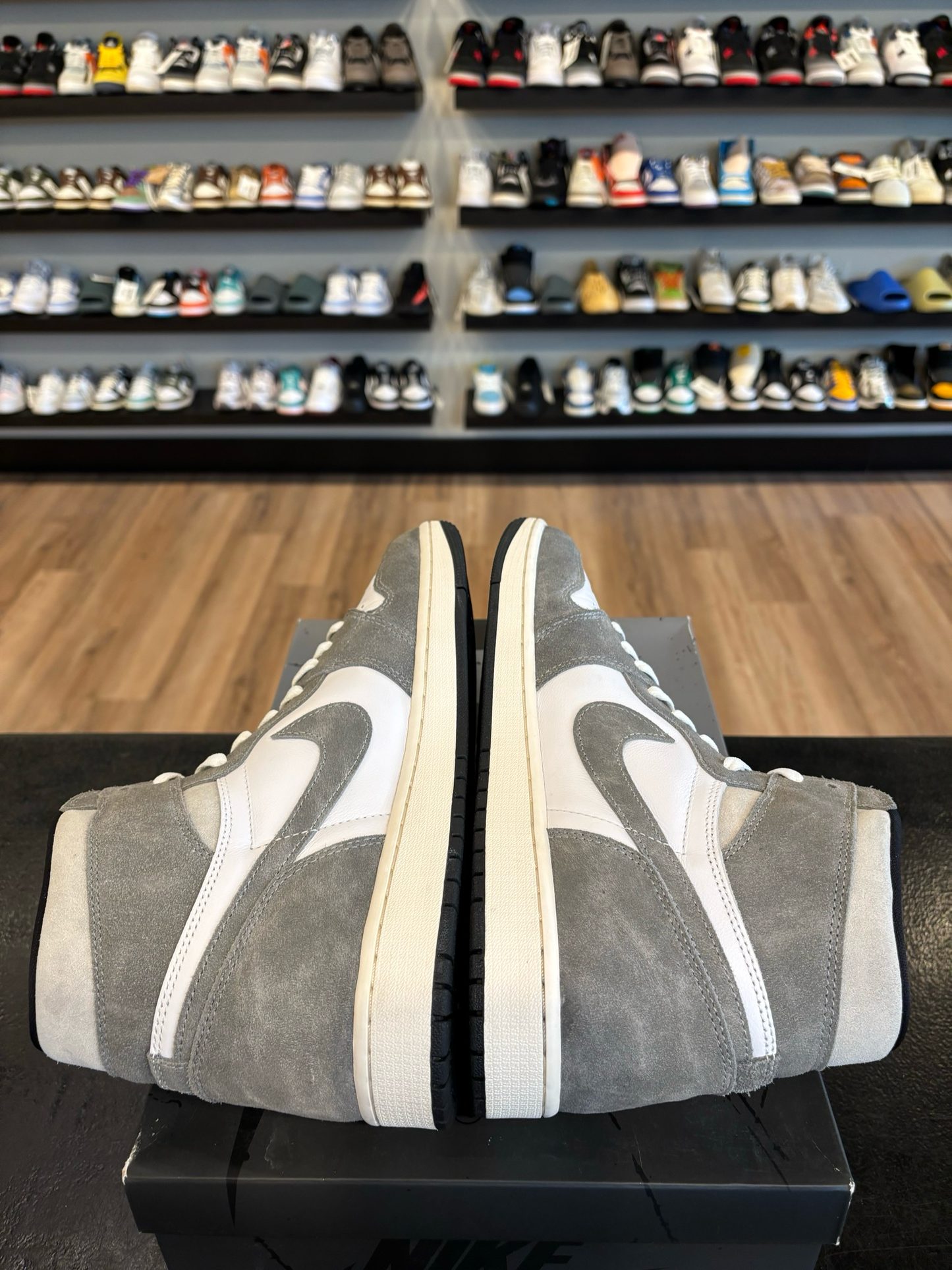 Jordan 1 Washed Black Size 12 Pre-Owned