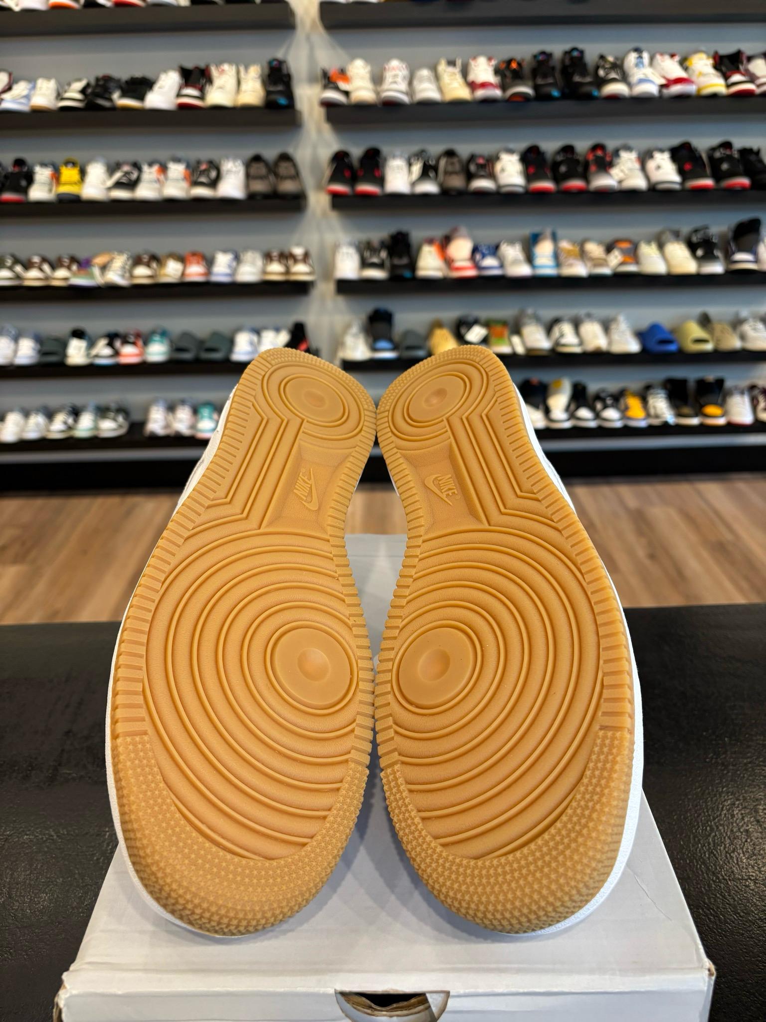 Nike Air Force 1 White Gum Size 13 Brand New