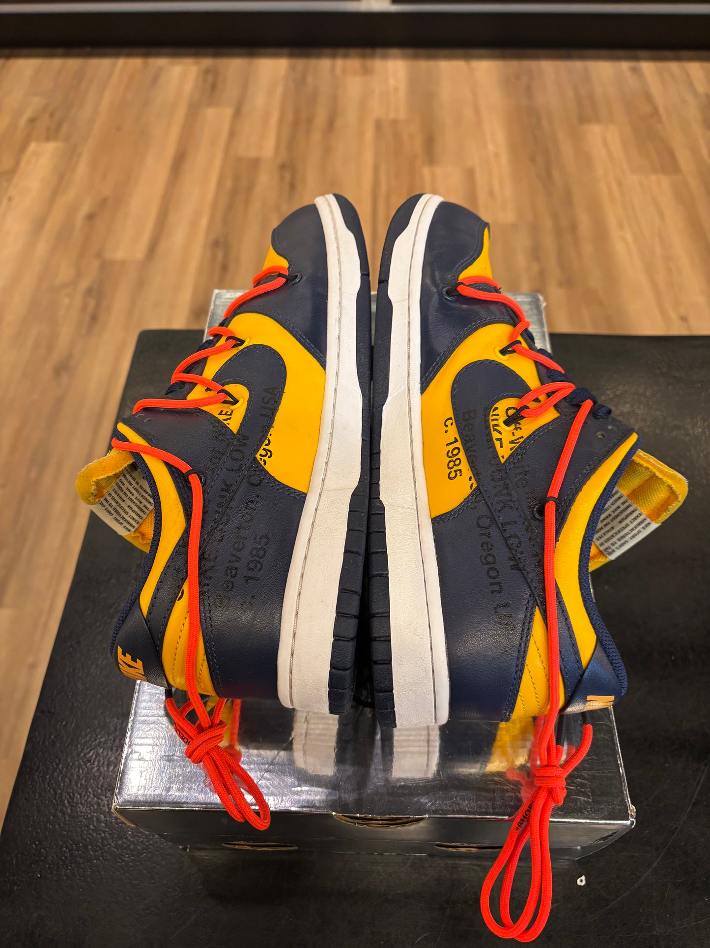 Nike Off-White Dunk Low University Gold Size 10 Pre-Owned