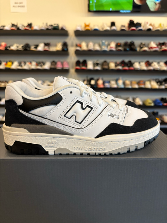 New Balance 550 Black White Size 5Y (6.5W) Brand New