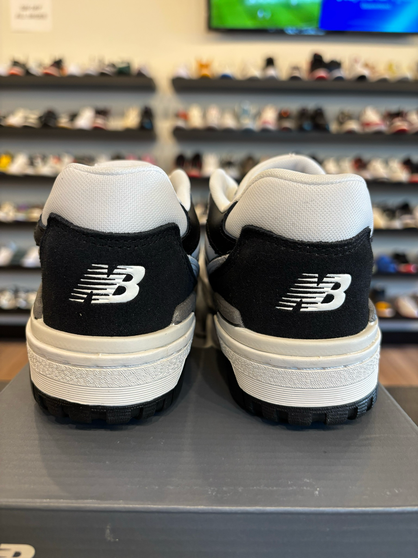 New Balance 550 Black White Size 5Y (6.5W) Brand New