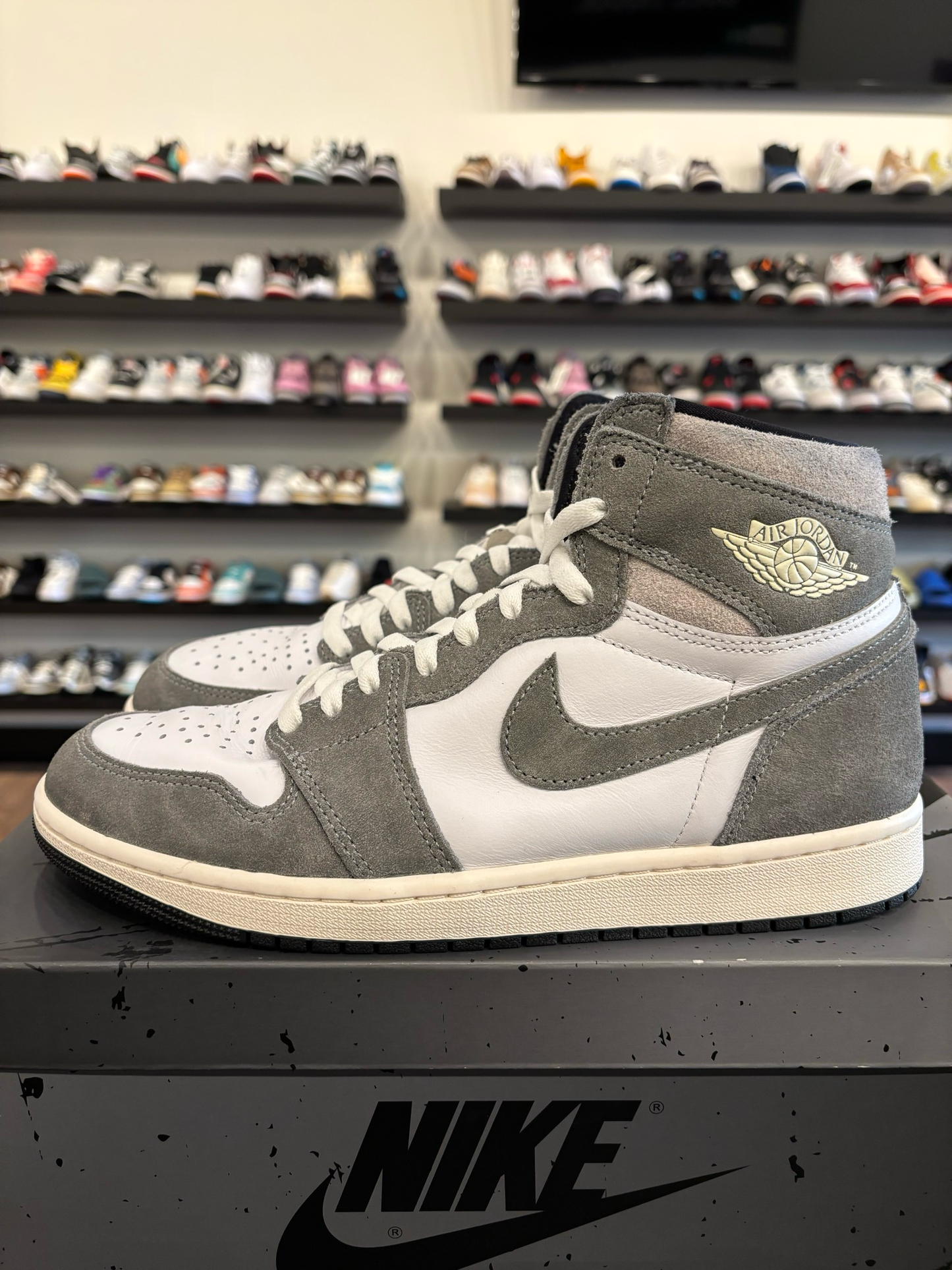 Jordan 1 Washed Black Size 9.5 Pre-Owned