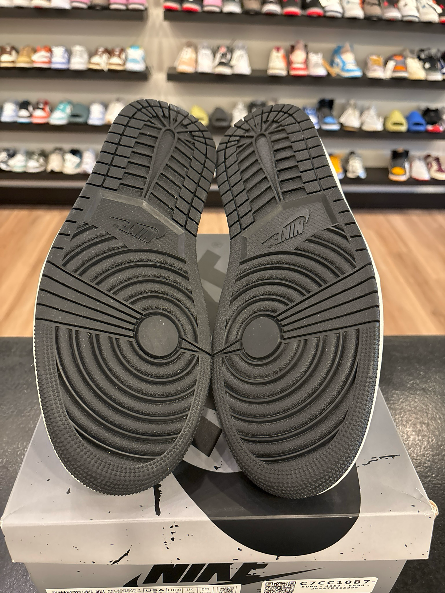 Jordan 1 Washed Black Size 9.5 Pre-Owned