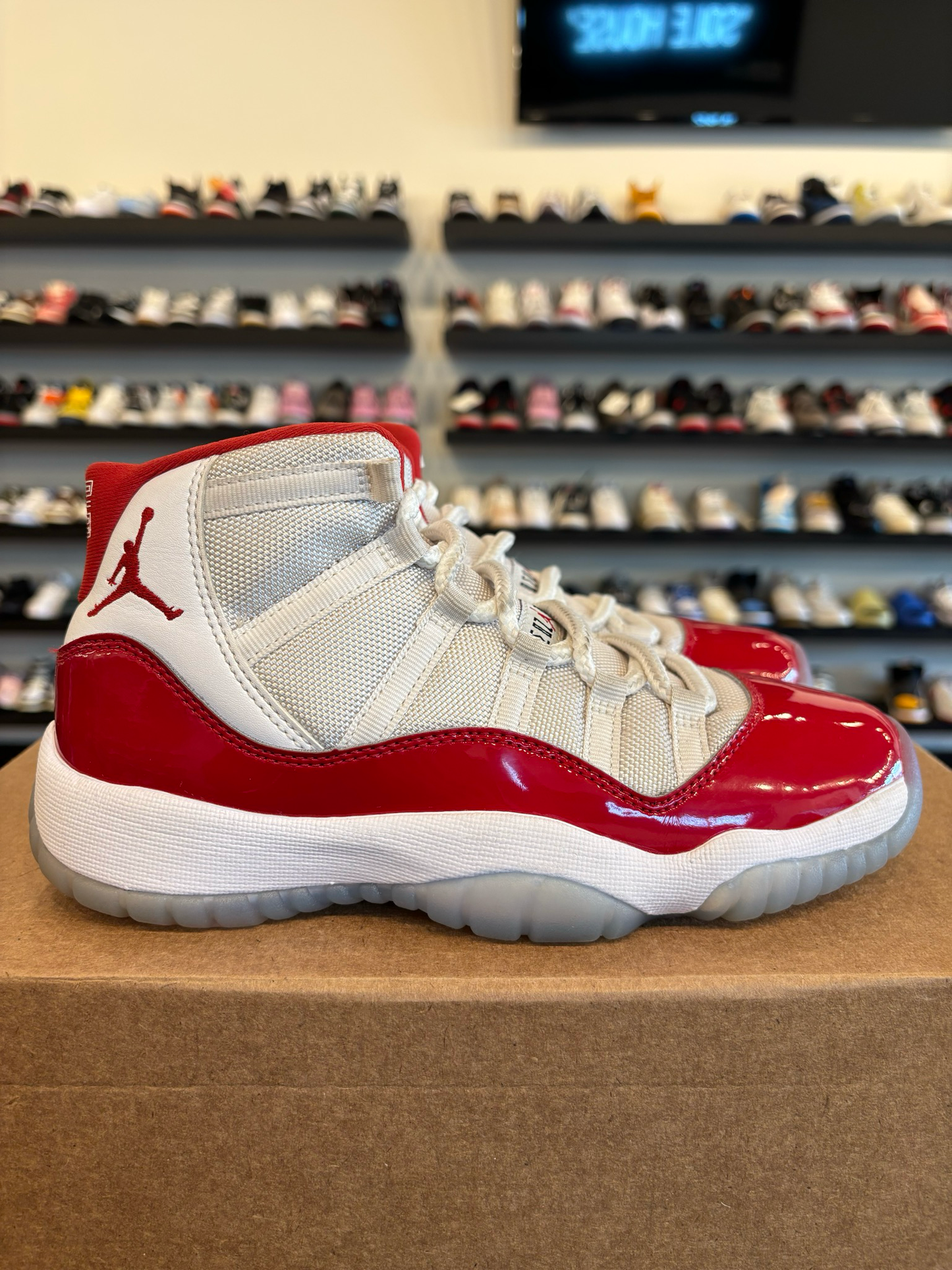 Jordan 11 Cherry Size 4.5Y (6W) Pre-Owned (No Box)