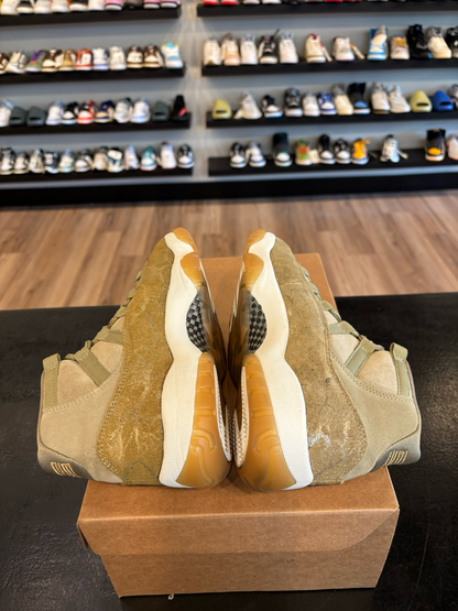 Jordan 11 Neutral Olive Size 6Y (7.5W) Pre-Owned (No Box) (A)