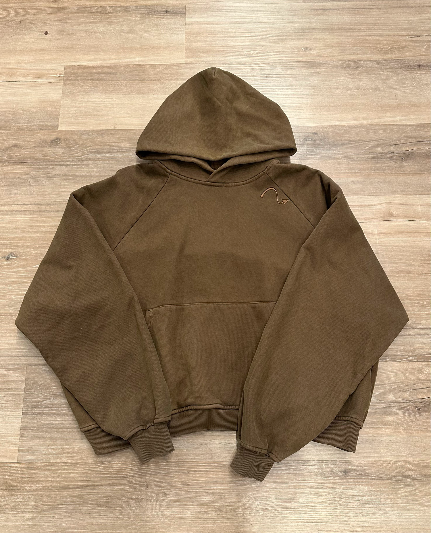 Only Way Studios 'Faith Over Fear' Hoodie Mocha Size XL Brand New