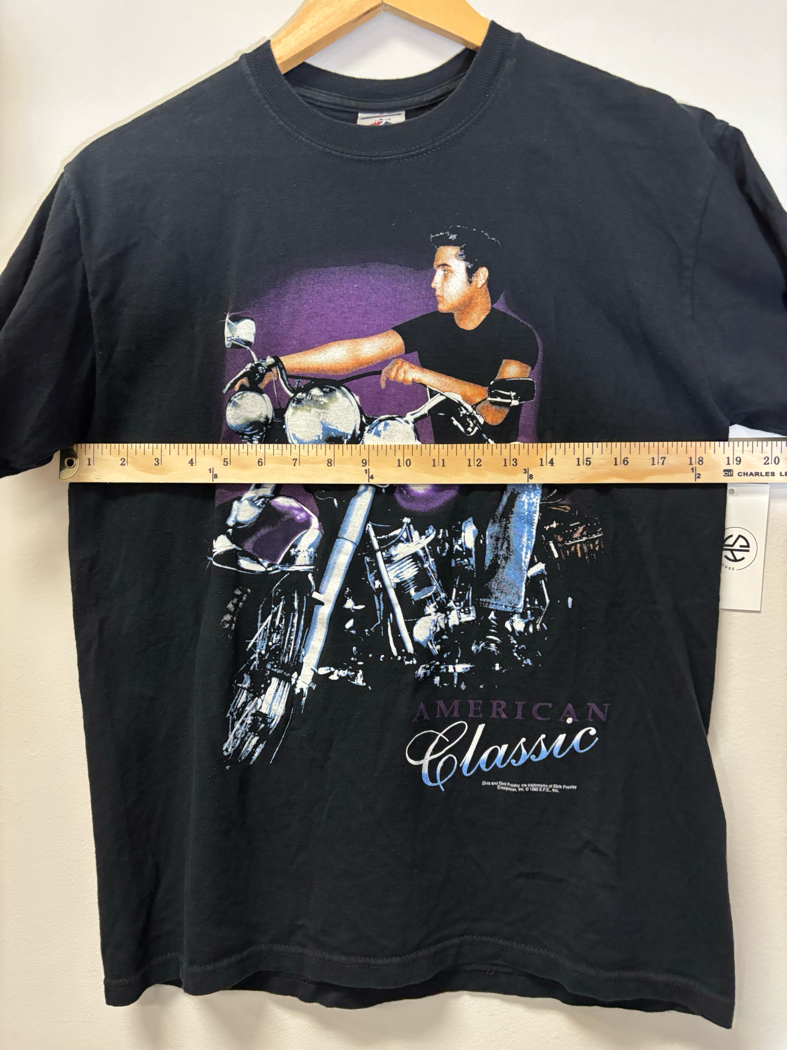 Elvis American Classic Black Tee Size Medium Vintage