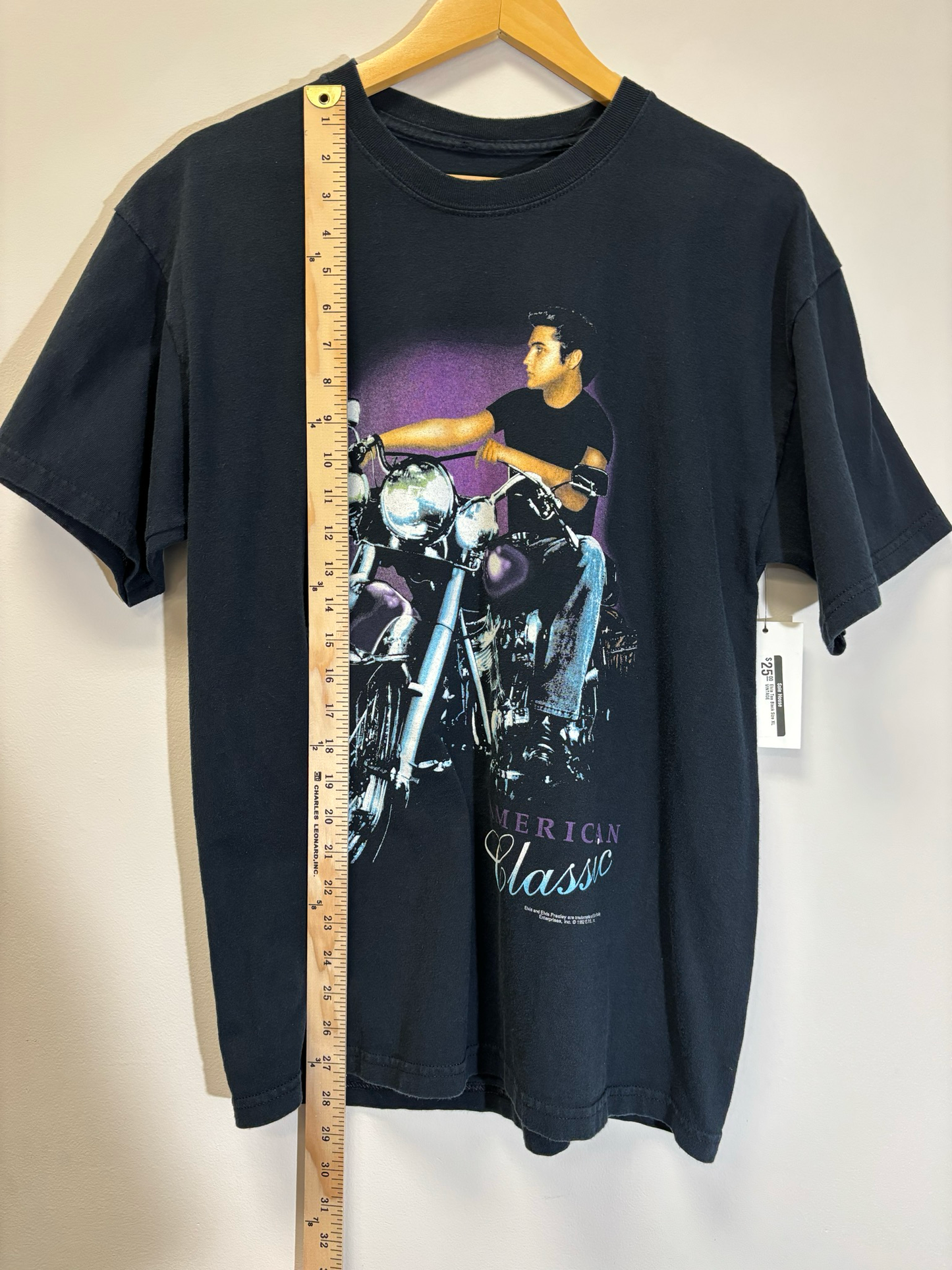 Elvis Tee Black Size XL Vintage