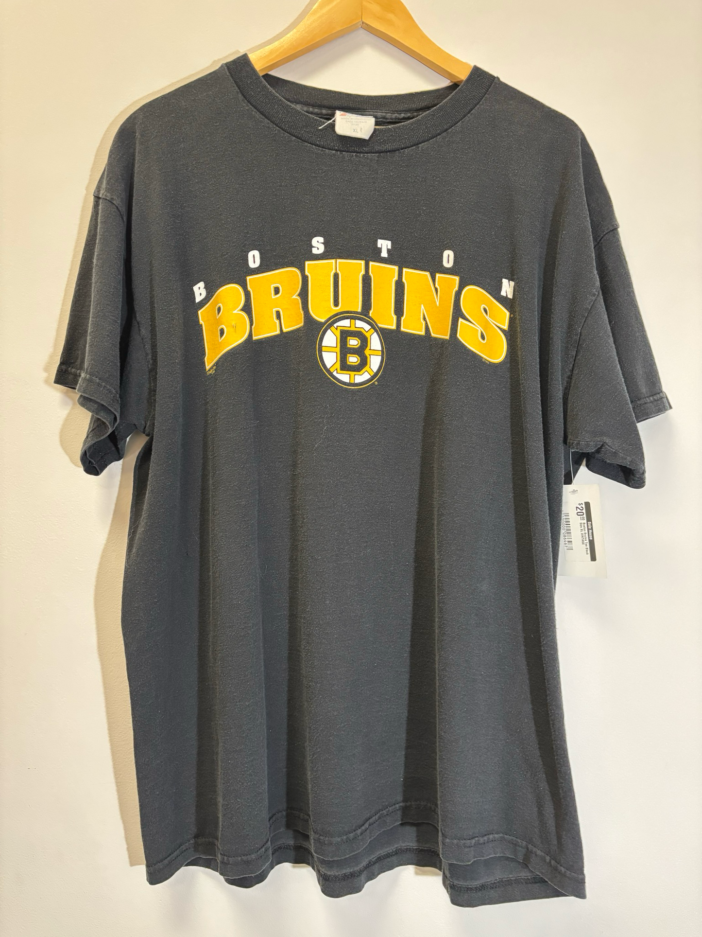 Boston Bruins Tee Black Size XL Vintage