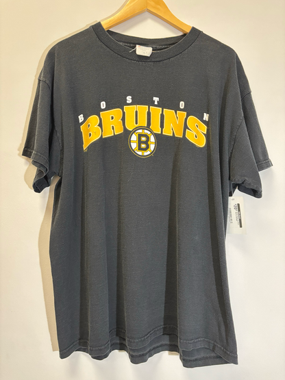 Boston Bruins Tee Black Size XL Vintage