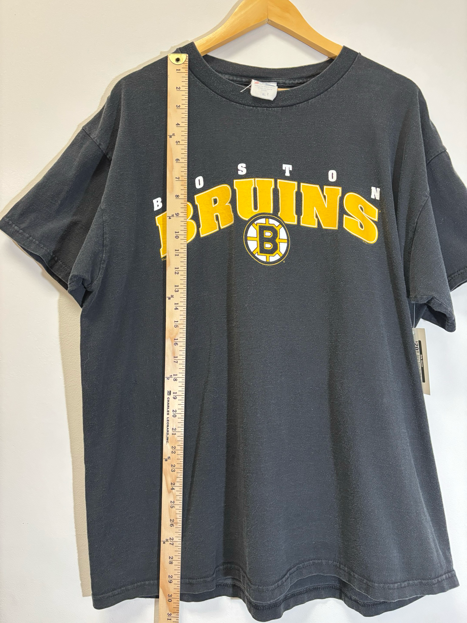 Boston Bruins Tee Black Size XL Vintage