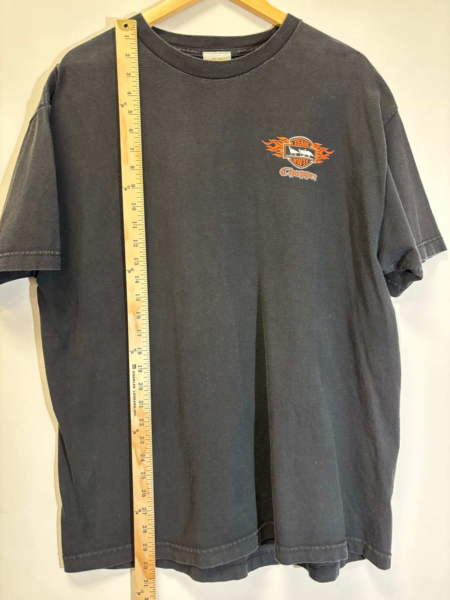 Bike Team Chopper Tee Black Size XL Vintage