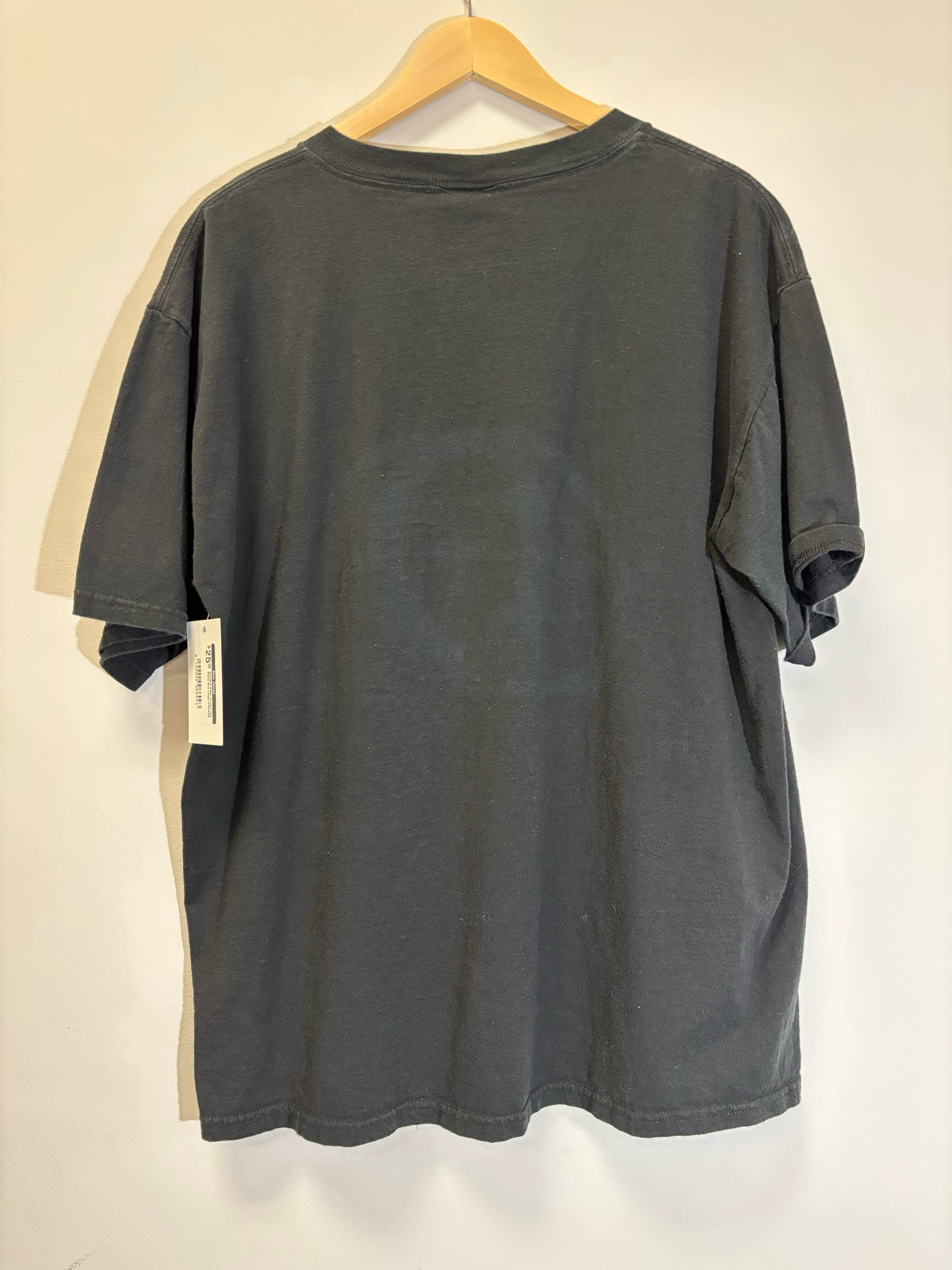 Steelers Steel Curtain Tee Black Size Large Vintage