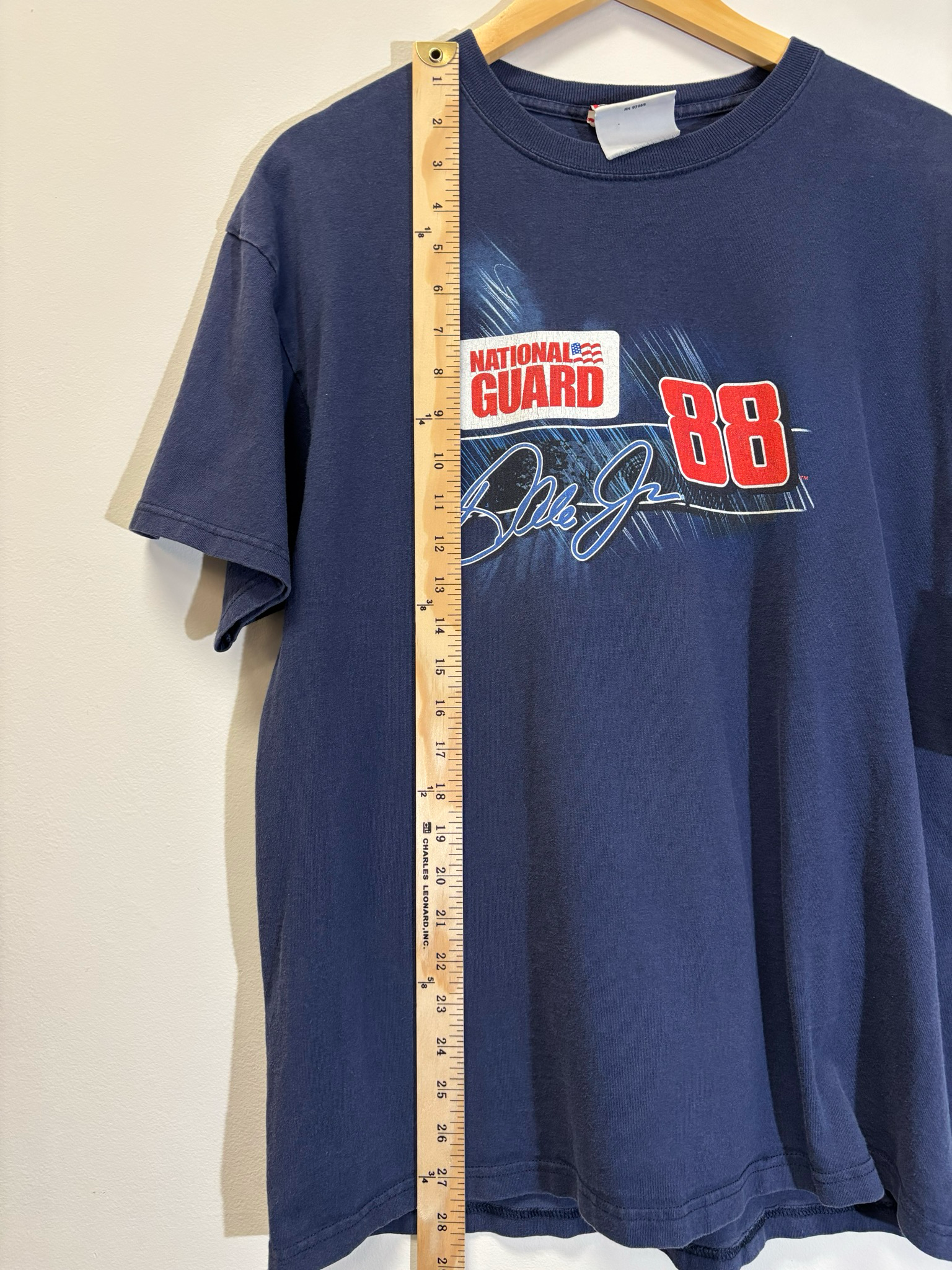 National Guard Dale Racing Tee Navy Size Large Vintage