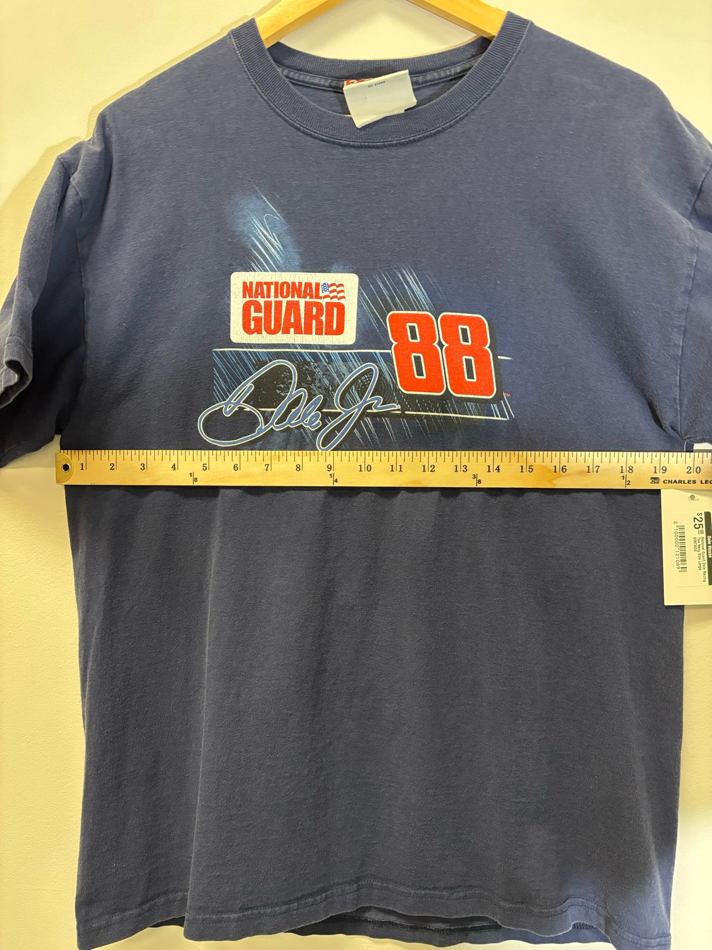 National Guard Dale Racing Tee Navy Size Large Vintage