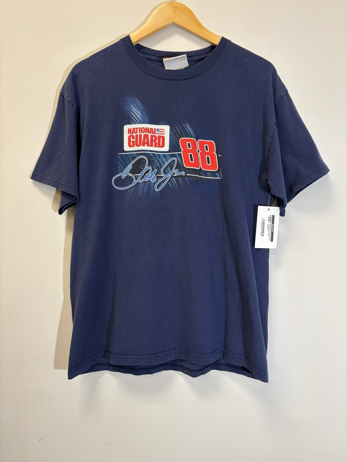National Guard Dale Racing Tee Navy Size Large Vintage