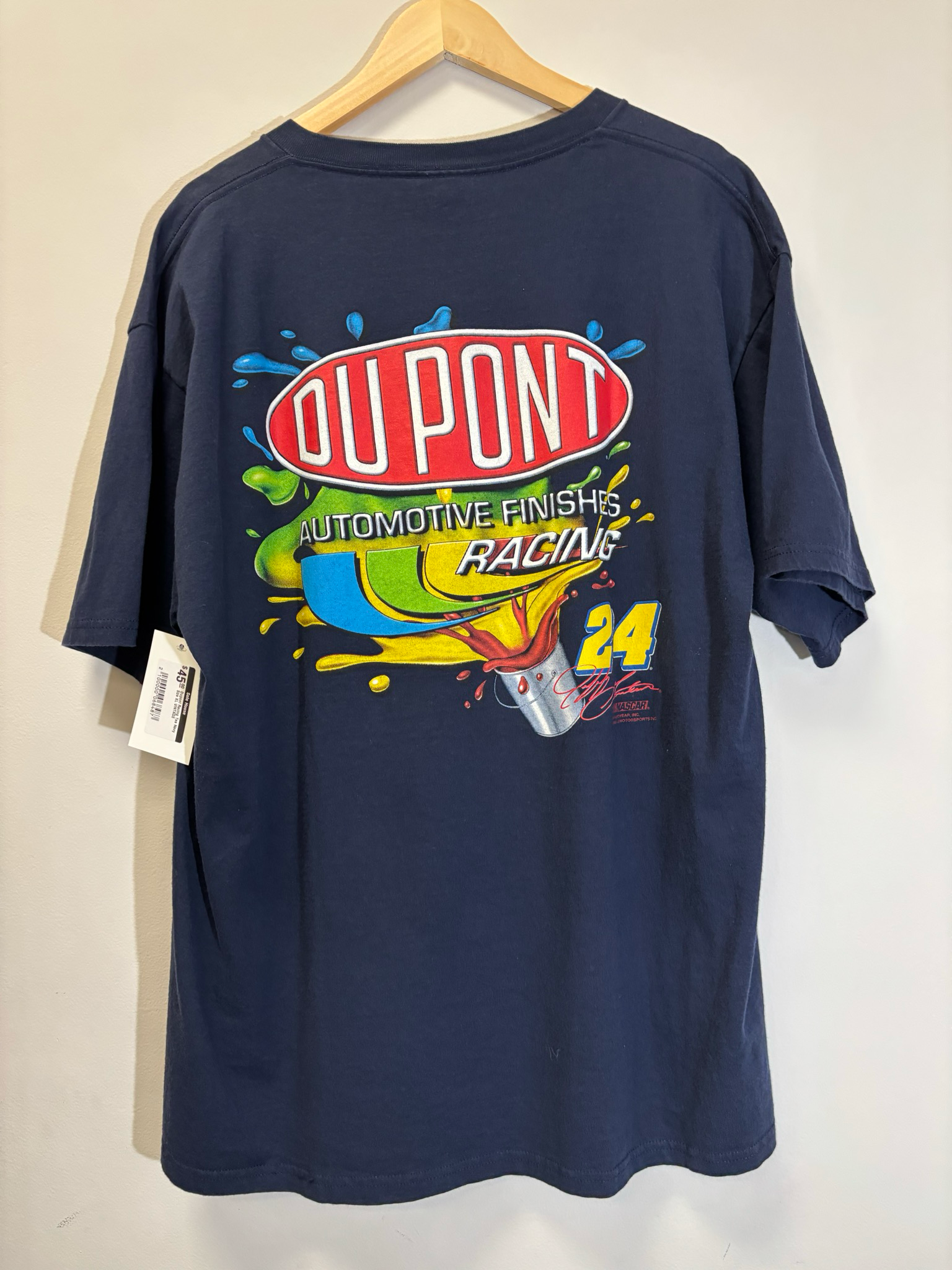 Dupont Racing Tee Navy Size XL Vintage