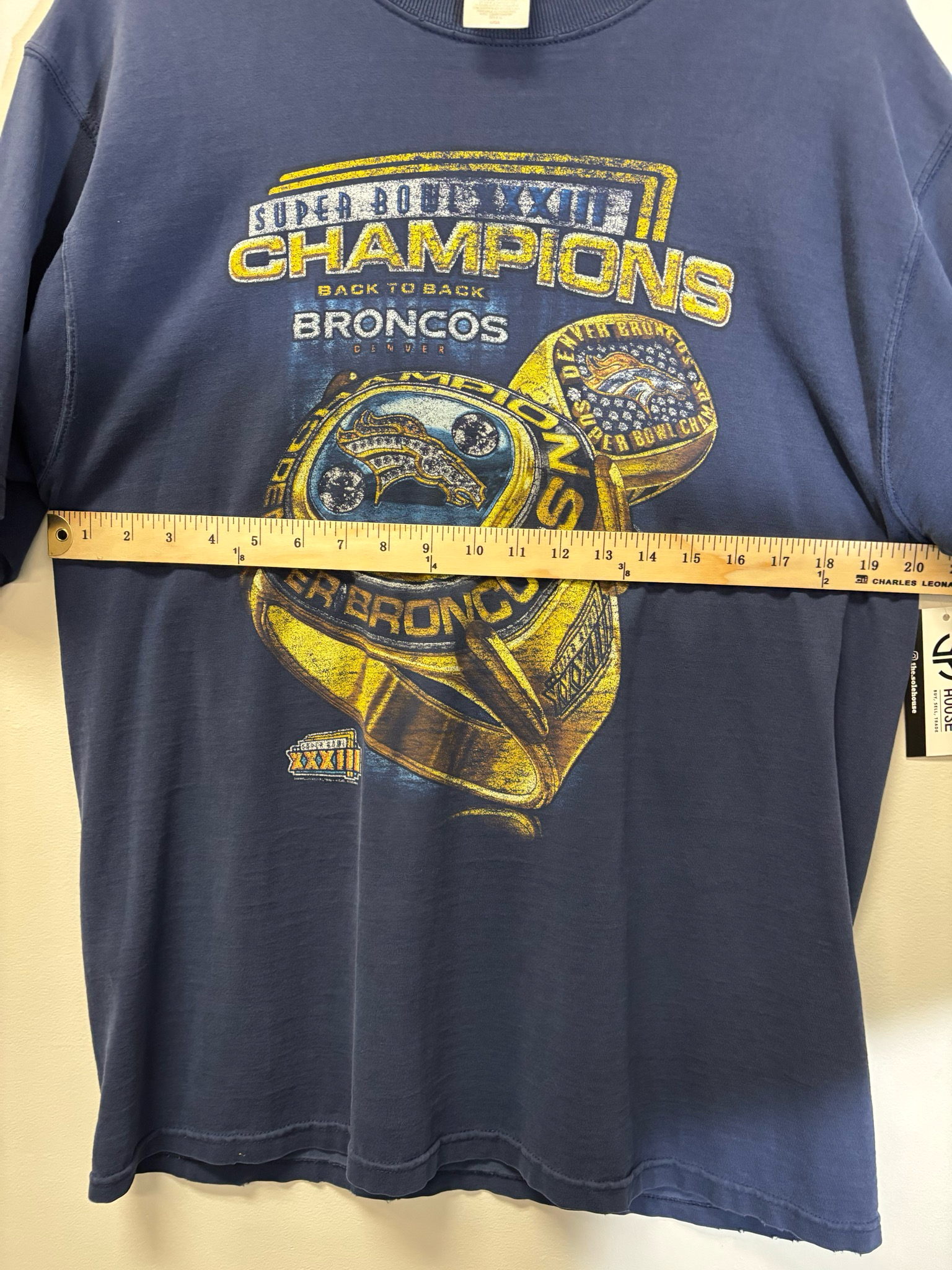 Dever Broncos Back To Back Champs Size Large Vintage