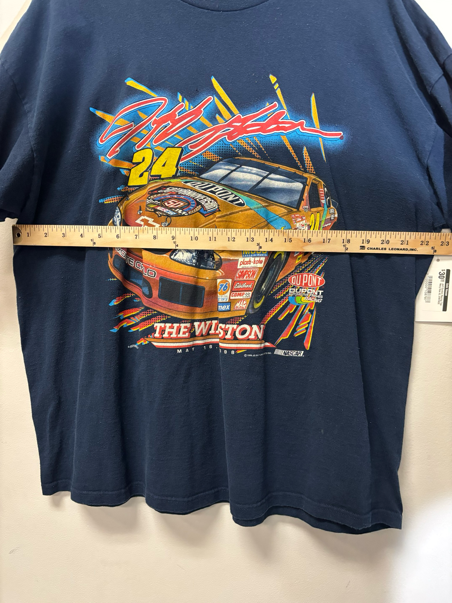 Jeff Gordon Racing Tee Navy Size XL Vintage