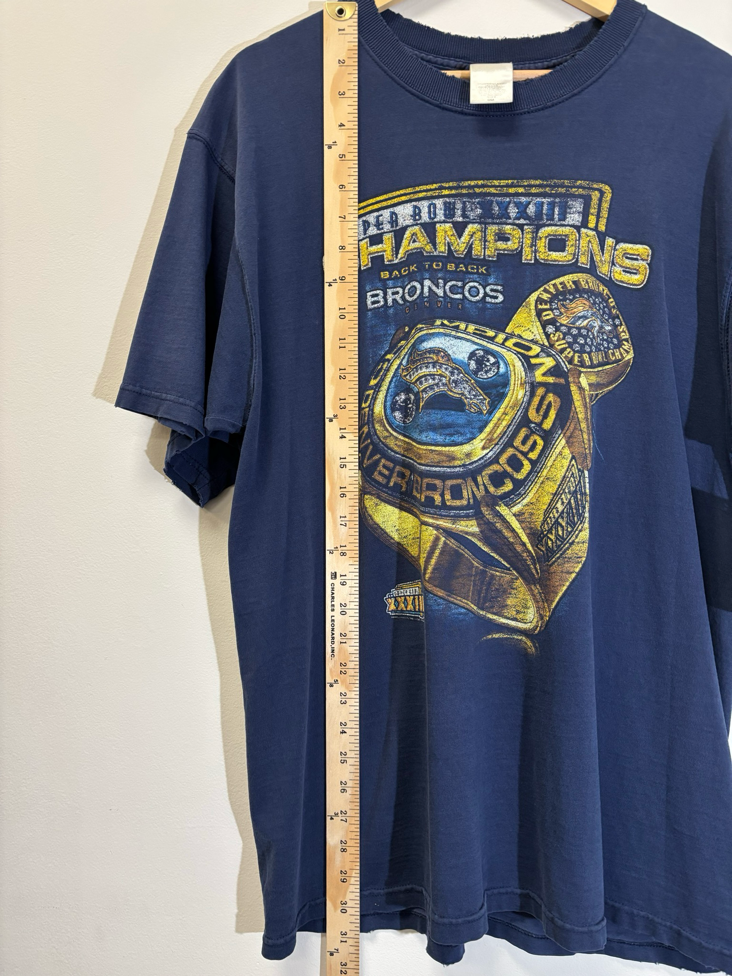 Dever Broncos Back To Back Champs Size Large Vintage