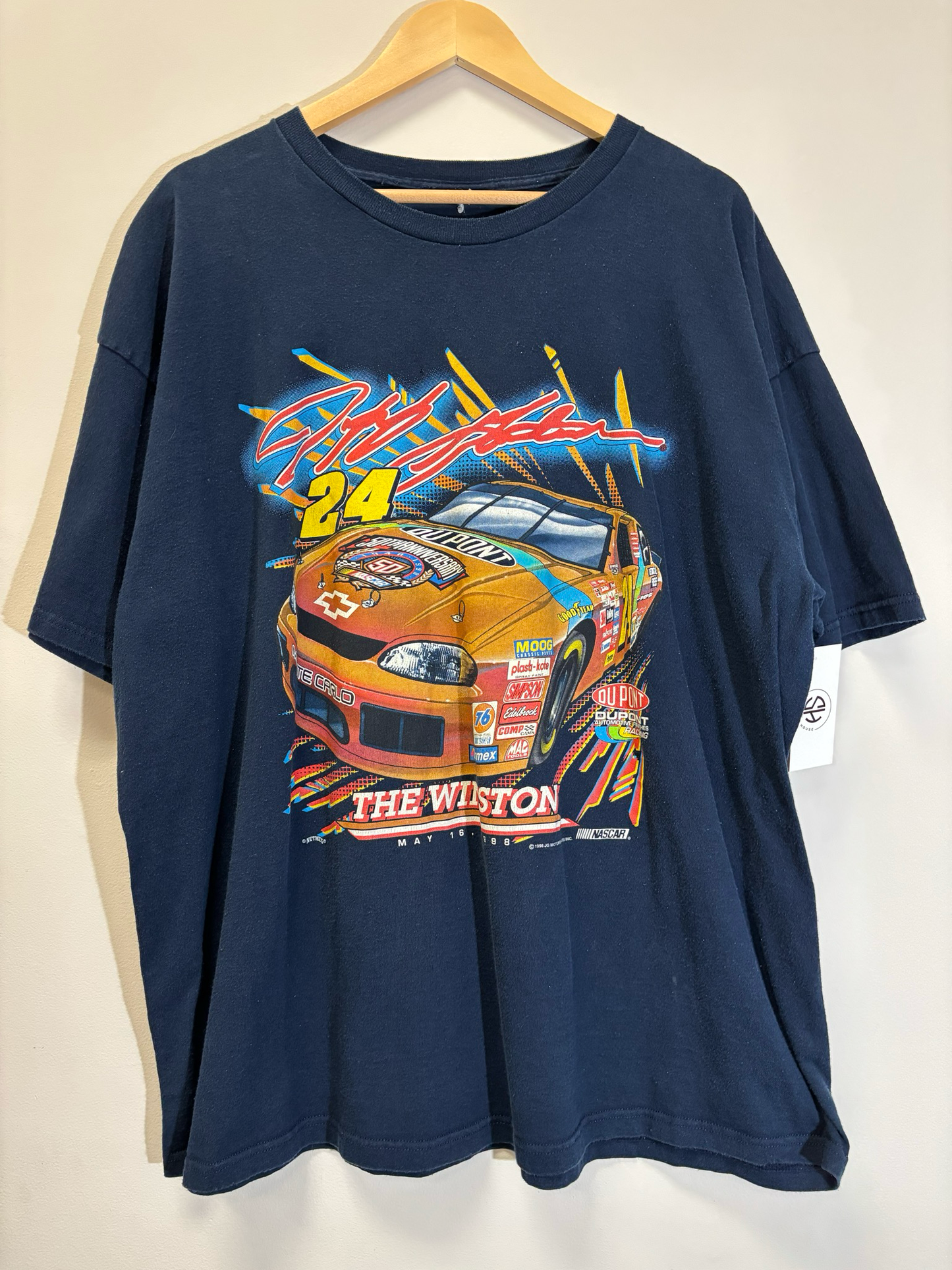 Jeff Gordon Racing Tee Navy Size XL Vintage