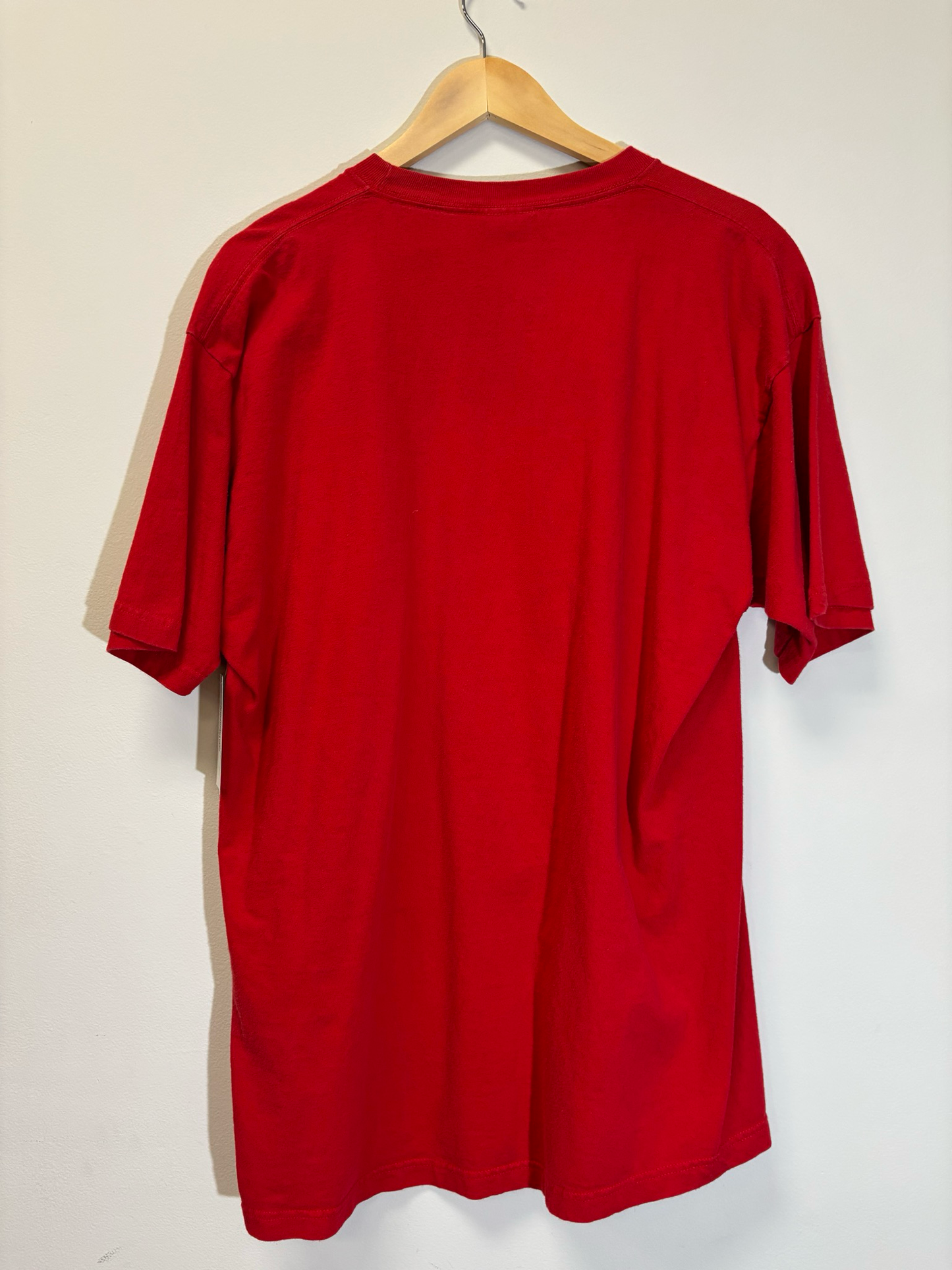New England Patriots Reebok Tee Red Size Large Vintage